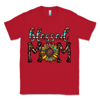 Red blessed mom Classic Tee - CowhideDigitalArt