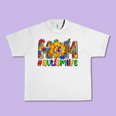 Mom #autism Life Urban Heavy Tee Designed By Zillion Design Studio