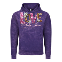 Cloud Purple love like jesus Vintage Hoodie - texasbilliewilder