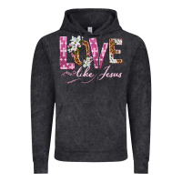 Vintage Black love like jesus Vintage Hoodie - texasbilliewilder