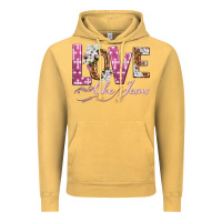 Vintage Mustard love like jesus Vintage Hoodie - texasbilliewilder