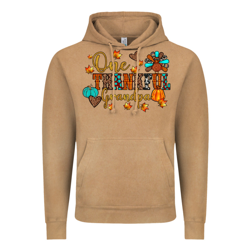 One Thankful Grandpa Vintage Hoodie by JahusDesignShop | Teevron