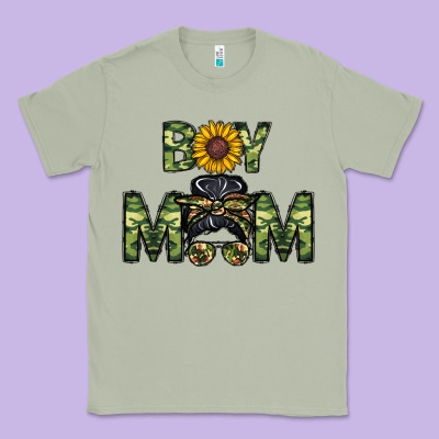 Boy Mom Classic Tee Designed By Cowhidedigitalart