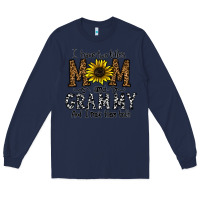 Navy i have two titles mom and grmmh and i rock them both Long Sleeve Tee - CowhideDigitalArt
