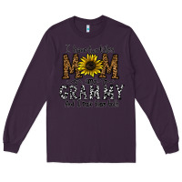 Plum i have two titles mom and grmmh and i rock them both Long Sleeve Tee - CowhideDigitalArt