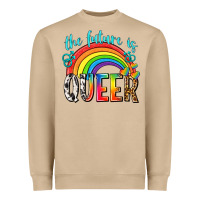 Mushroom the future is queer Heavyweight Sweatshirt - texasbilliewilder