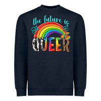 Navy the future is queer Heavyweight Sweatshirt - texasbilliewilder