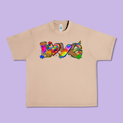 Love Autism Urban Heavy Tee Designed By Zillion Design Studio