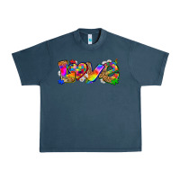 Midnight Navy love autism Urban Heavy Tee - Zillion Design Studio