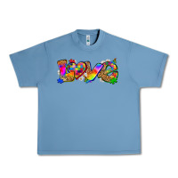 Pebble Blue love autism Urban Heavy Tee - Zillion Design Studio