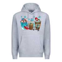 Heather Grey hockey coffee cups bbs Premium Hoodie - BundleAndBundleShop