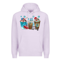 Lilac hockey coffee cups bbs Premium Hoodie - BundleAndBundleShop