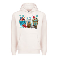 Pale Pink hockey coffee cups bbs Premium Hoodie - BundleAndBundleShop