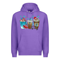 Purple hockey coffee cups bbs Premium Hoodie - BundleAndBundleShop