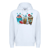 White hockey coffee cups bbs Premium Hoodie - BundleAndBundleShop