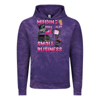 Cloud Purple minding my own small business Vintage Hoodie - texasbilliewilder