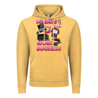 Vintage Mustard minding my own small business Vintage Hoodie - texasbilliewilder