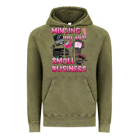 Vintage Olive minding my own small business Vintage Hoodie - texasbilliewilder