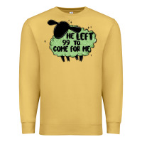 Antique Gold he left the 99 to come for me Premium Sweatshirt - MaliasSmallBusiness