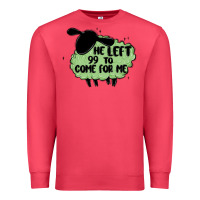 Cardinal he left the 99 to come for me Premium Sweatshirt - MaliasSmallBusiness