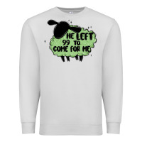 Dove Grey he left the 99 to come for me Premium Sweatshirt - MaliasSmallBusiness