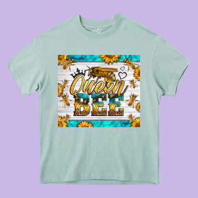 Queen Bee Heavy Core Tee Designed By Lillyallendesigns