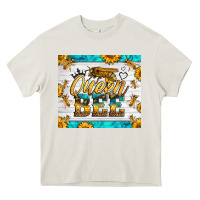 Cream queen bee Heavy Core Tee - LillyAllenDesigns