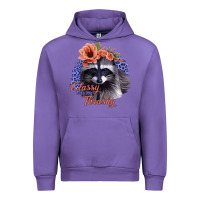Tulip Classy But a Little Thrashy Raccoon with Flowers Urban Hoodie - Bettercallsaul