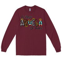 Burgundy la mejor abuela de todas Long Sleeve Tee - CowhideDigitalArt