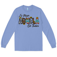 Colony Blue la mejor abuela de todas Long Sleeve Tee - CowhideDigitalArt