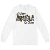 White la mejor abuela de todas Long Sleeve Tee - CowhideDigitalArt