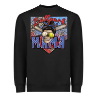 Black ballpark mama Heavyweight Sweatshirt - Zillion Design Studio