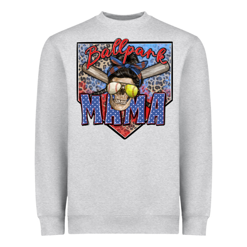 Ballpark Mama Heavyweight Sweatshirt by Zillion Design Studio | Teevron