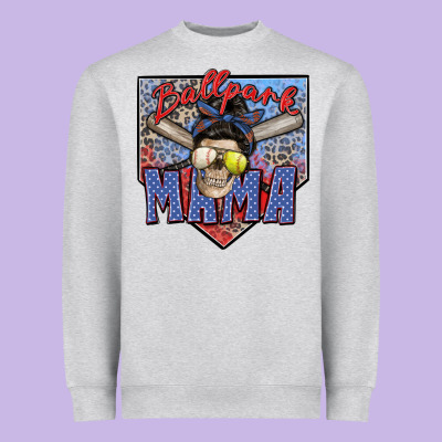 Ballpark Mama Heavyweight Sweatshirt Designed By Zillion Design Studio