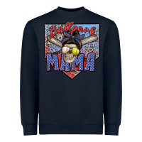 Navy ballpark mama Heavyweight Sweatshirt - Zillion Design Studio