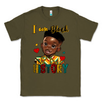Army Green i am black history black boy Classic Tee - HRA Design Shop