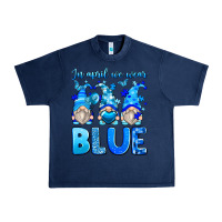 Navy in april we wear blue autism gnomes Urban Heavy Tee - Zillion Design Studio