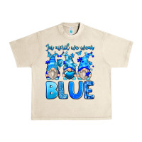 Sandshell in april we wear blue autism gnomes Urban Heavy Tee - Zillion Design Studio