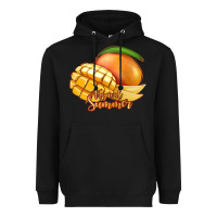 Black Mango Tropical Summer Heavyweight Hoodie - Jasminsmagicworld
