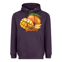 Plum Mango Tropical Summer Heavyweight Hoodie - Jasminsmagicworld