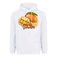 White Mango Tropical Summer Heavyweight Hoodie - Jasminsmagicworld