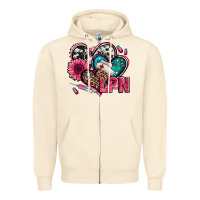 Sandshell lpn licensed practical nurse hearts Zipper Hoodie - Jasminsmagicworld
