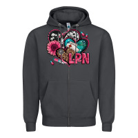 Smoke lpn licensed practical nurse hearts Zipper Hoodie - Jasminsmagicworld