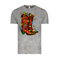 Cloud Rock christmas western boots with lights Vintage Tee - RanaPortraitStore