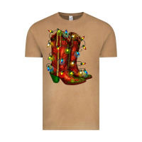Vintage Camel christmas western boots with lights Vintage Tee - RanaPortraitStore