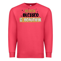 Cardinal black blessed & beautiful Premium Sweatshirt - MaliasSmallBusiness