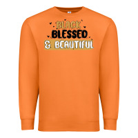 Carrot black blessed & beautiful Premium Sweatshirt - MaliasSmallBusiness