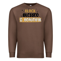 Chestnut black blessed & beautiful Premium Sweatshirt - MaliasSmallBusiness
