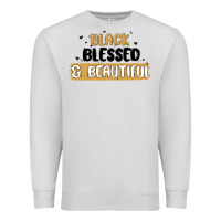 Dove Grey black blessed & beautiful Premium Sweatshirt - MaliasSmallBusiness