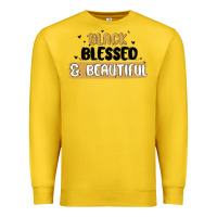 Lemon black blessed & beautiful Premium Sweatshirt - MaliasSmallBusiness